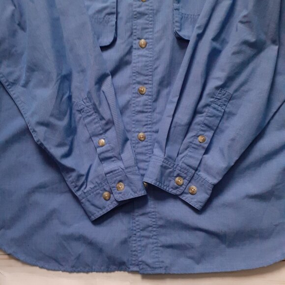 ExOfficio Men's BugsAway Baja Long Sleeve Shirt Blue Size XL - Picture 12 of 15